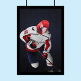 Custom Pet Portrait in Ice Hockey Jersey – Personalized Sports-Themed Pet Art