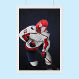 Custom Pet Portrait in Ice Hockey Jersey – Personalized Sports-Themed Pet Art