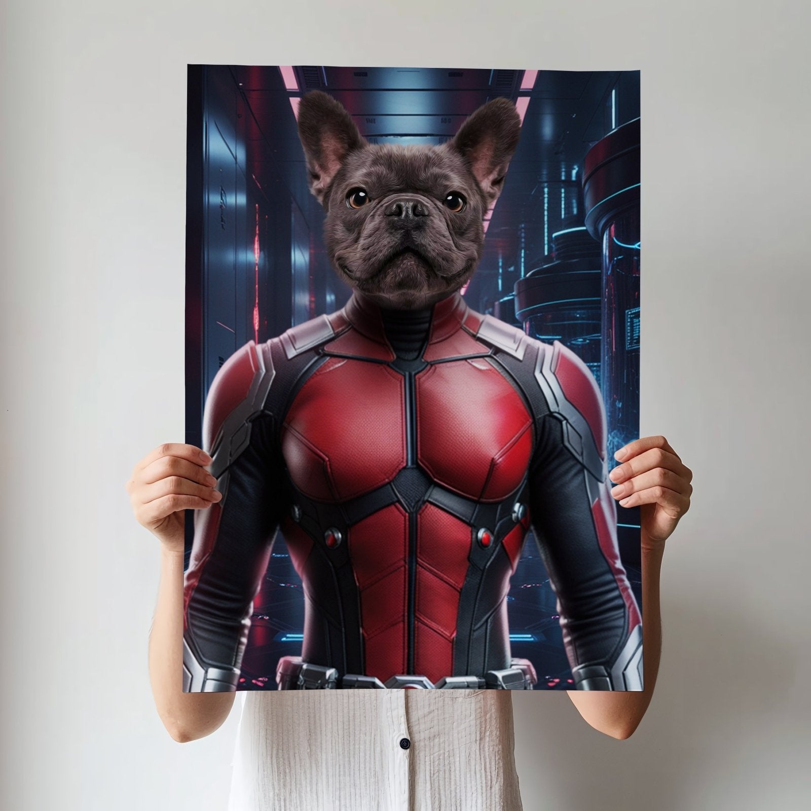 The Ant Man inspired - Custom Pet Portrait - 1 Pet - Furr and Family