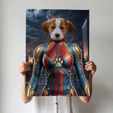 Captain Marvel – Custom Pet Portrait