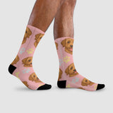Cute Dog Pattern Crew Socks | Pet Lover Gift | Fun & Comfortable Socks
