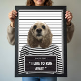 The Naughty Criminal - Custom Pet Portrait