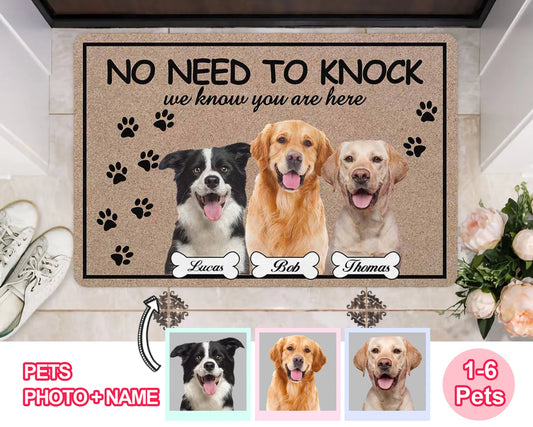 Custom Dog Photo Doormat: Personalized Pet Welcome Mat