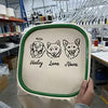 Custom Multiple Pets Outline and Name Embroidered Sweatshirt Hoodie T-shirt- Stylish Outline Style