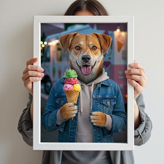 The Sweet Scoop - Custom Pet Portrait