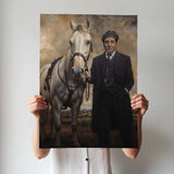 Peaky Blinders – Vintage Gangster Style Human Portarit