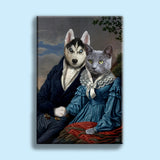 Victorian Companions – Custom Multi-Pet Portrait