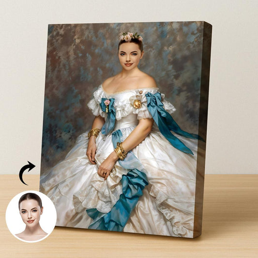 Blue Ribbon Renaissance Queen Custom Art