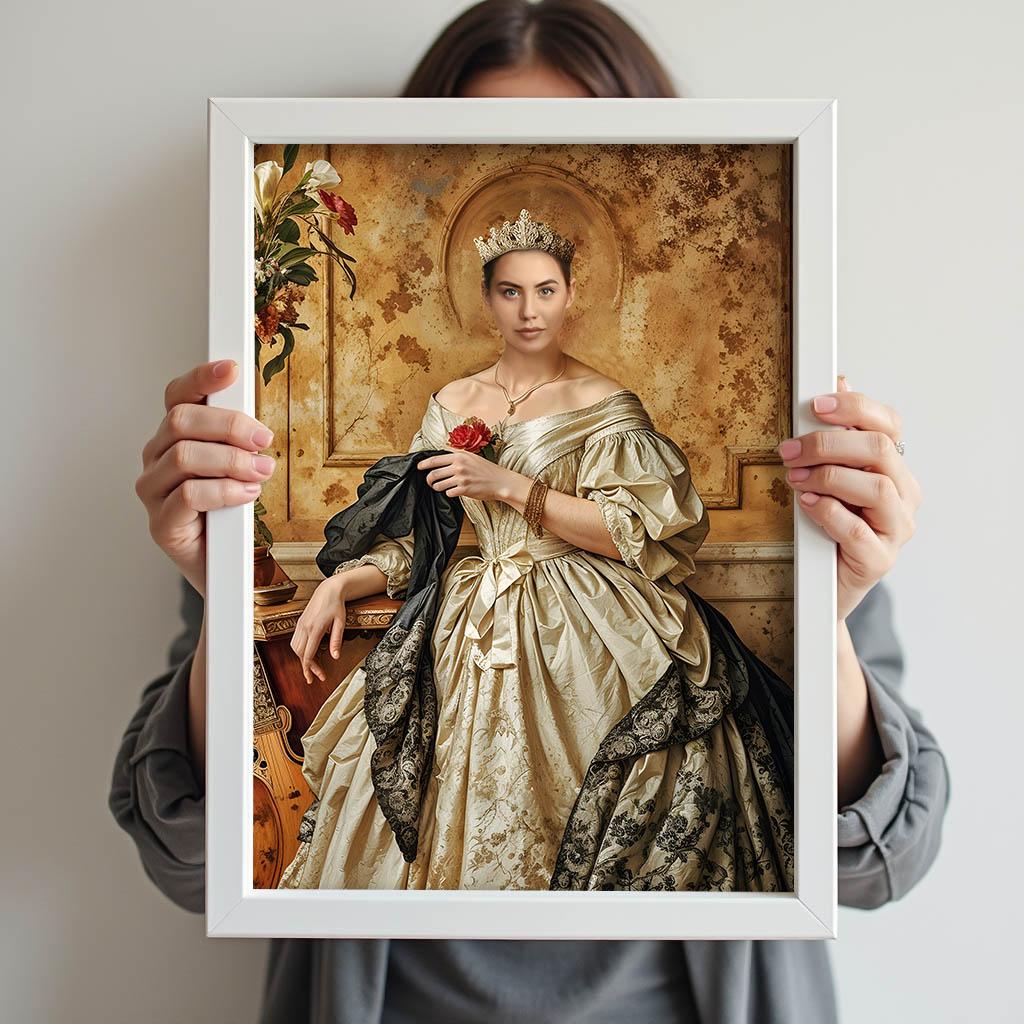 Custom Baroque Queen Painting for Women