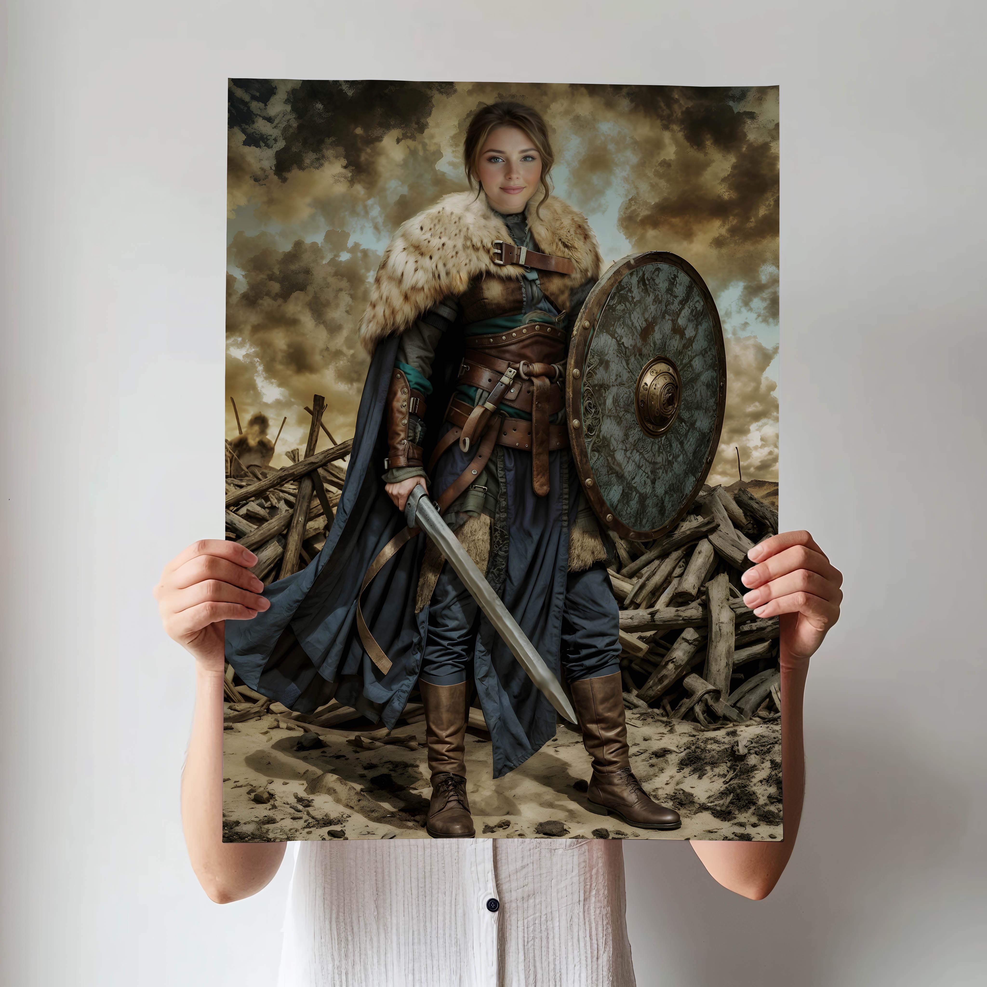 Viking Female Warrior Royal Portrait