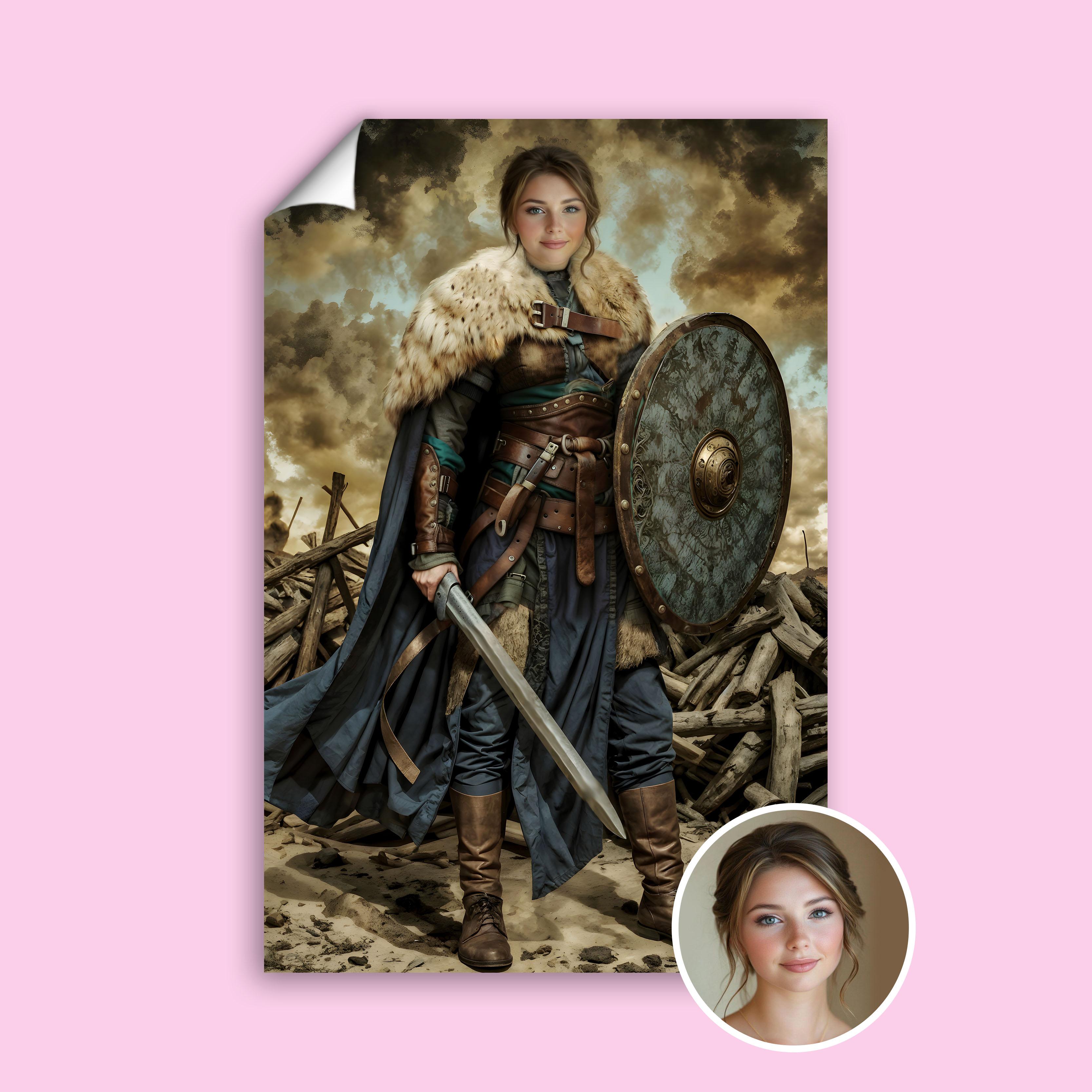 Viking Female Warrior Royal Portrait