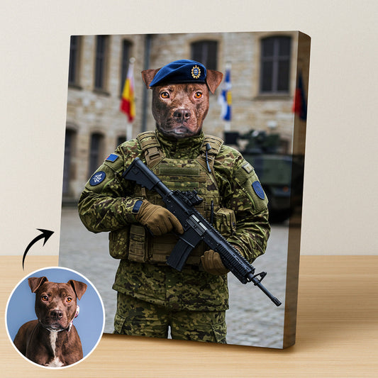 The Elite Guardian - Custom Military Pet Portrait