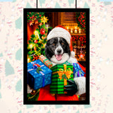 Holiday Cheer Pet Portrait – Santa’s Little Gift Giver