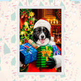 Holiday Cheer Pet Portrait – Santa’s Little Gift Giver