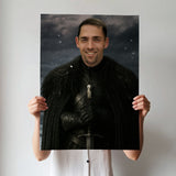 Custom Night’s Watch Portrait – Man in Black Cloak in Snowy Background