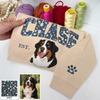 Custom Floral Pet Portrait Embroidered Sweatshirt