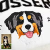Personalised Pet Portrait Embroidered Sweatshirt with Name & Est. Year