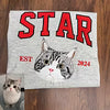 Personalised Pet Portrait Embroidered Sweatshirt with Name & Est. Year
