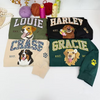Custom Floral Pet Portrait Embroidered Sweatshirt