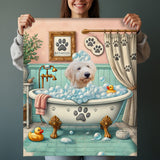 Bathroom Pet Shower - Custom Pet Portrait