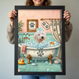 Bathroom Pet Shower - Custom Pet Portrait