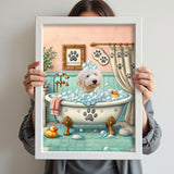 Bathroom Pet Shower - Custom Pet Portrait