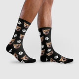 Cute Dog Pattern Crew Socks | Pet Lover Gift | Fun & Comfortable Socks
