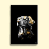 Gold Plated Pet Art - Custom Pet Portrait