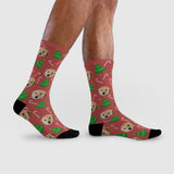 Christmas Tree & Candy Socks | Pet Lover Gift | Fun & Comfortable Socks