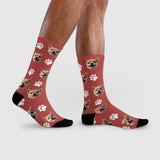 Cute Dog Pattern Crew Socks | Pet Lover Gift | Fun & Comfortable Socks