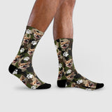Cute Dog Pattern Crew Socks | Pet Lover Gift | Fun & Comfortable Socks