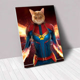 Captain Furr Marvel - Custom Pet Canvas