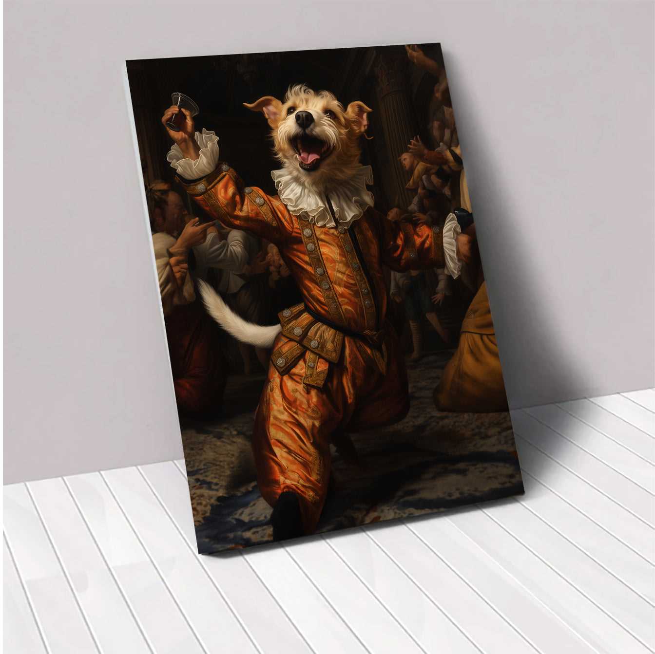 Cheerful Toastmaster - Custom Pet Canvas