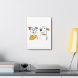 One Line Art Colored - Custom Pet Canvas