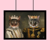 The King & Queen Duo - Custom Pet Portrait