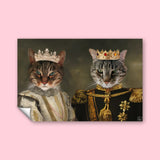 The King & Queen Duo - Custom Pet Portrait