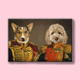 Majestic Military Duo - Custom Pet Portrait