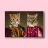 Regal Reign Duo - Custom Pet Portrait