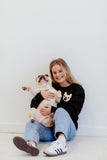 Custom Pet Head Embroidered Mom & Dad Tshirts - Sweatshirts & Hoodies