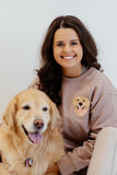 Custom Pet Head Embroidered Mom & Dad Tshirts - Sweatshirts & Hoodies