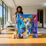 Custom Pet Portrait - Cubist Style