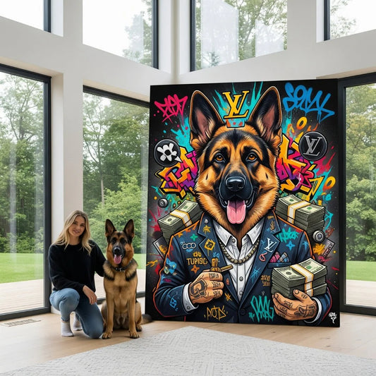 Custom Pet Portrait - Graffiti Cartoon Style