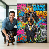 Custom Pet Portrait - Graffiti Cartoon Style