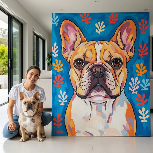 Custom Pet Portrait - Matisse Style