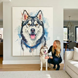 Custom Pet Portrait - Watercolor Style