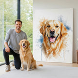 Custom Pet Portrait - Watercolor Style