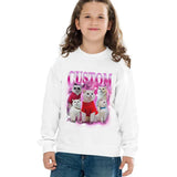 Custom Cat Dog Pet Vintage Unisex T-Shirt, Personalize Bootleg Retro 90's Tee Hoodie Sweatshirt