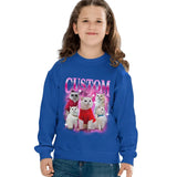 Custom Cat Dog Pet Vintage Unisex T-Shirt, Personalize Bootleg Retro 90's Tee Hoodie Sweatshirt