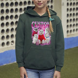 Custom Cat Dog Pet Vintage Unisex T-Shirt, Personalize Bootleg Retro 90's Tee Hoodie Sweatshirt