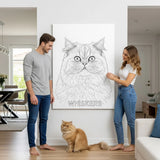 Custom Pet Portrait - Line Art Style